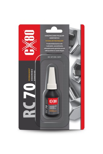 RC70 KLEJ ANAEROBOWY 10ML BLISTER ZIELONY Klej trwały do śrub