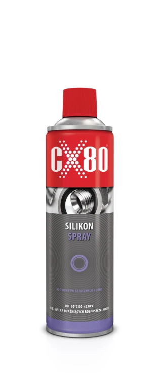 SILIKON SPRAY 500ML NSFH1  Bezbarwny smar do tworzyw sztucznych i gumy 500ML