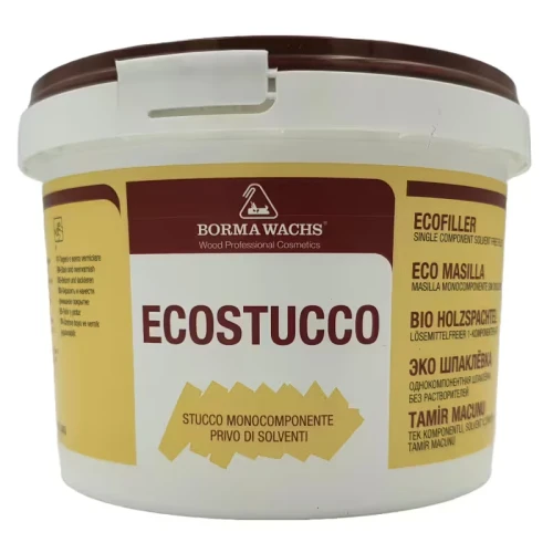 Borma Wachs szpachla Ecostucco 1kg | czarna | biała | dąb jasny | sosna | teak | orzech | czereśnia | dąb