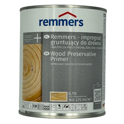 Impregnat gruntujący do drewna Remmers 0,75 l | Remmers 4200206601 | impregnat przeciw siniznie | impregnat przeciw zgniliźnie | impregnat przeciw owadom | impregnat pod lazurę | impregnat do drzwi drewnianych | impregnat do płotu | impregnat do altany
