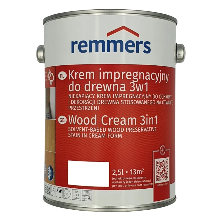 Remmers krem impregnacyjny do drewna 3w1 2,5L | kolory | farba do drewna | lazura | teichman