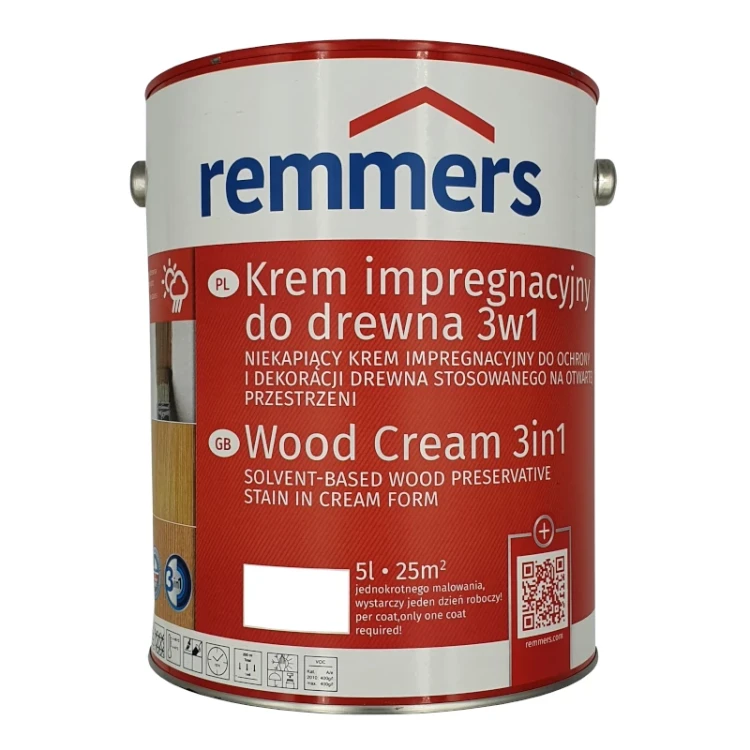 Remmers krem impregnacyjny do drewna 3w1 5L | kolory | farba do drewna | lazura | teichman