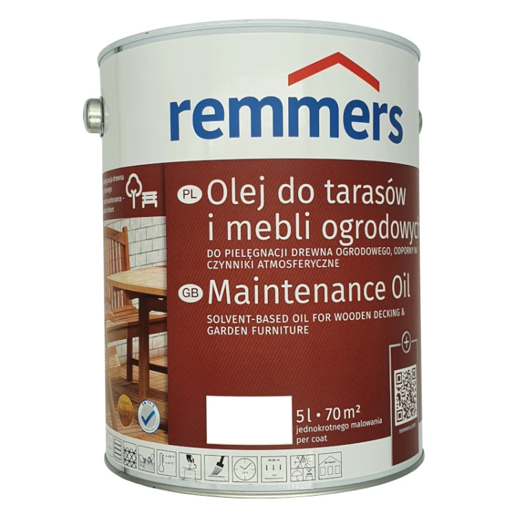 Remmers olej do tarasów 5L | modrzew | dąb jasny | antracyt | srebrnoszary | palisander | orzech | dąb jasny | teichman