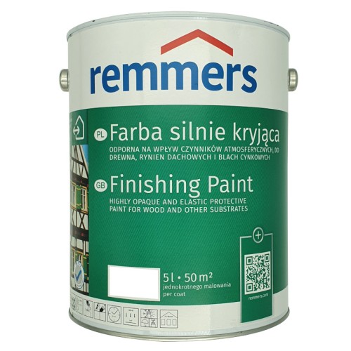 Remmers biała farba silnie kryjąca deckfarbe RAL9016 5L