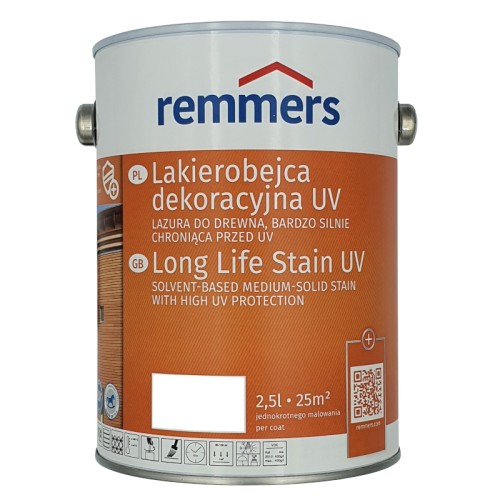 Remmers lakierobejca dekoracyjna biała UV 2,5L | kolory | teichman | biała | orzech | teak