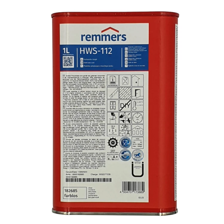 Remmers HWS-112 lakier do drewna o wyglądzie oleju 1L | do schodów | do parkietów | do mebli | teichman