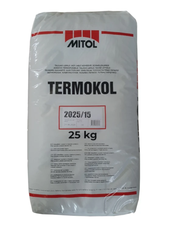 Klej termotopliwy do okleiniarek Termokol 2025/15 Mitol 25kg
