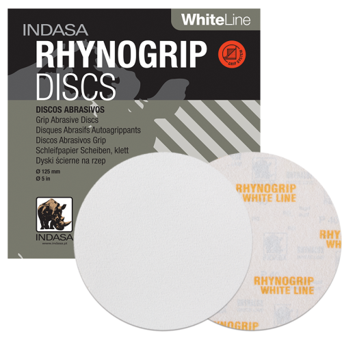 krążki ścierne 125mm Indasa rhynogrip | P80 | P100 | P120 | P150 | P180 | P220 | P320 | P600 | P1200